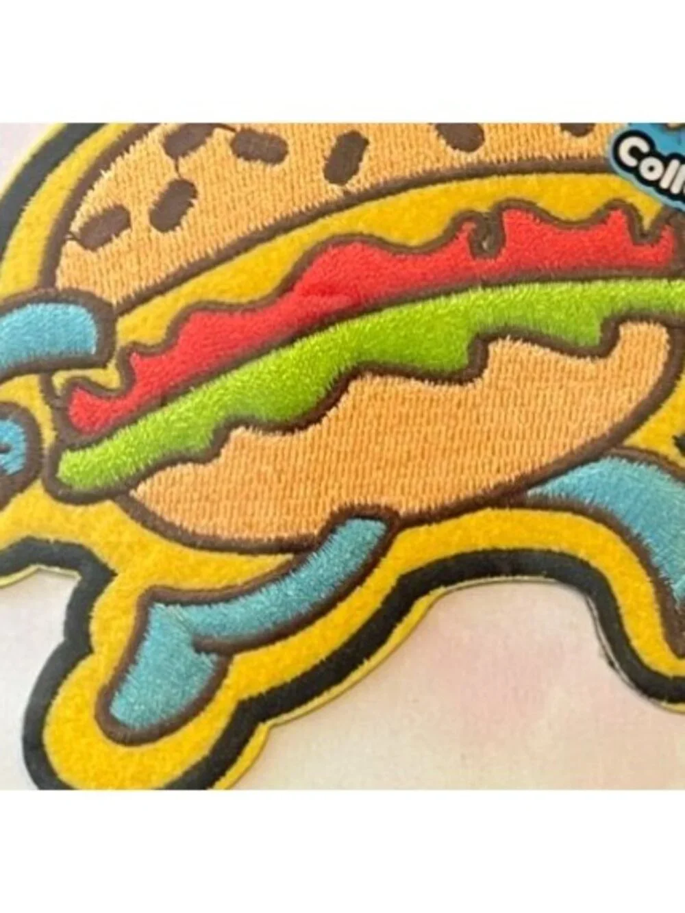 Imperial Toy Reusable Sticky Patches Hamburger Fast Food Peel Stick Patch NIP